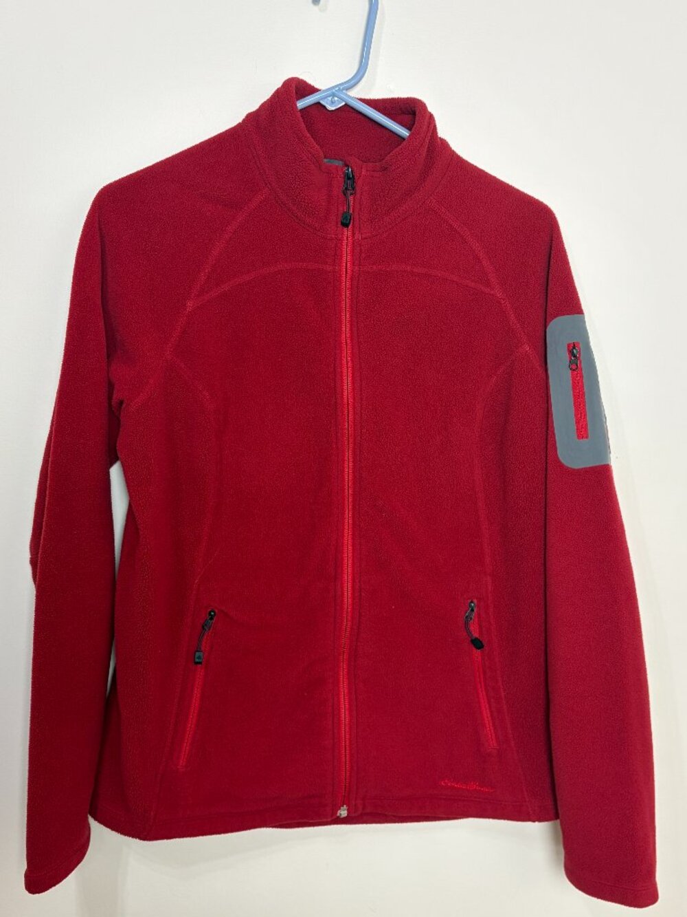 Eddie Bauer Women's Red Size L Fleece Jacket